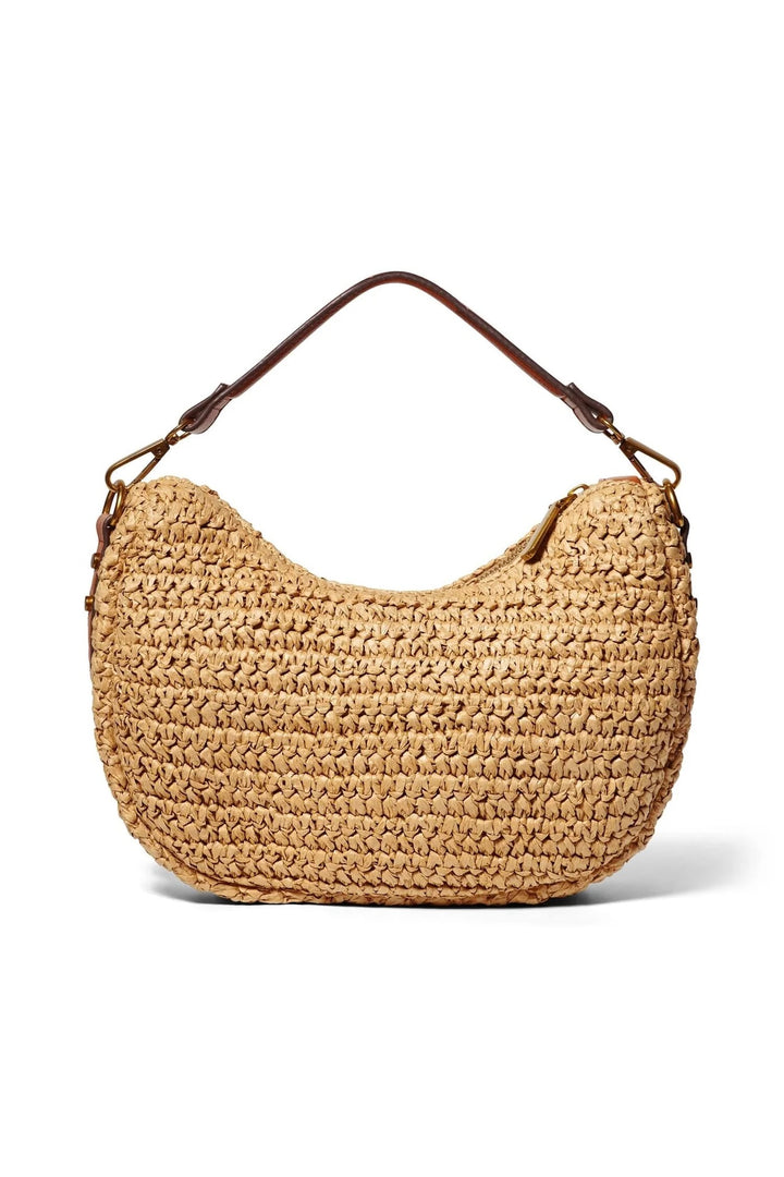 RAFFIA  SHOULDER BAG  Brown