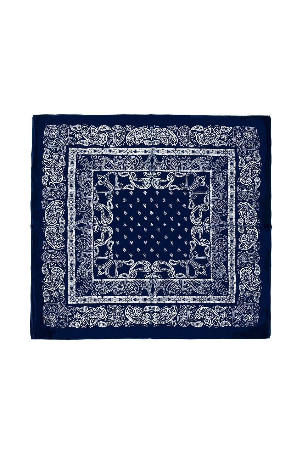 Skjerf Herre silke 65x65  Blå