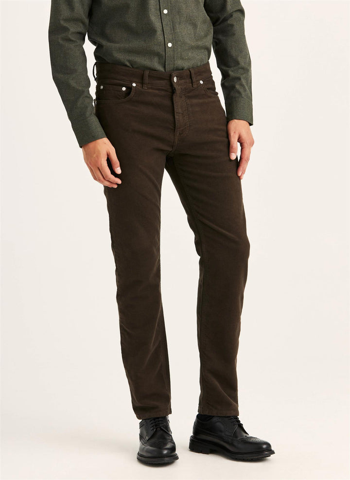 James Winter Twill 5-Pocket  Brown