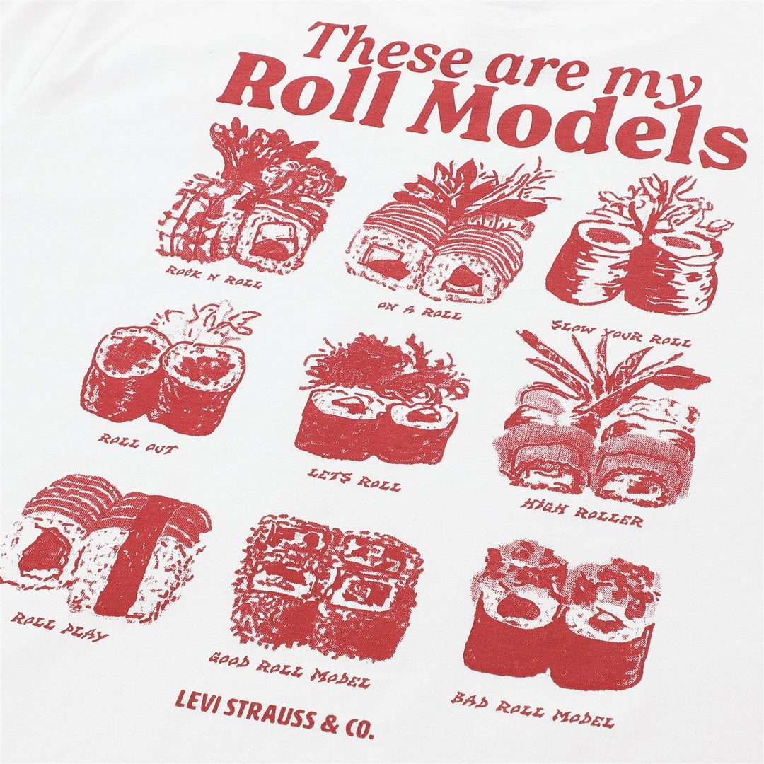 ROLL MODELS TEE  Bright White