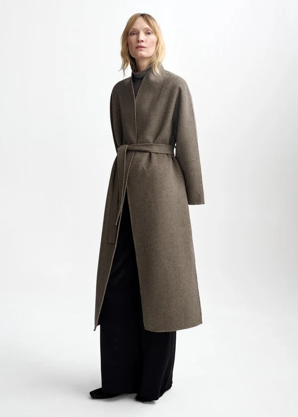 Petra wool coat  Wood