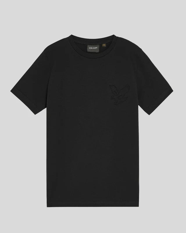 Embossed Eagle  T-shirt  Jet Black