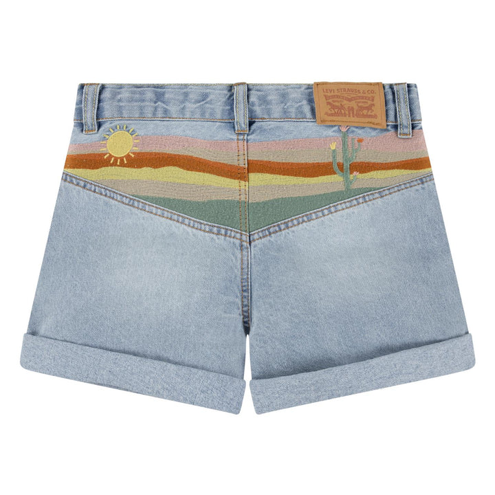 MINI MOM SHORT W EMBROIDER  Desert Sky