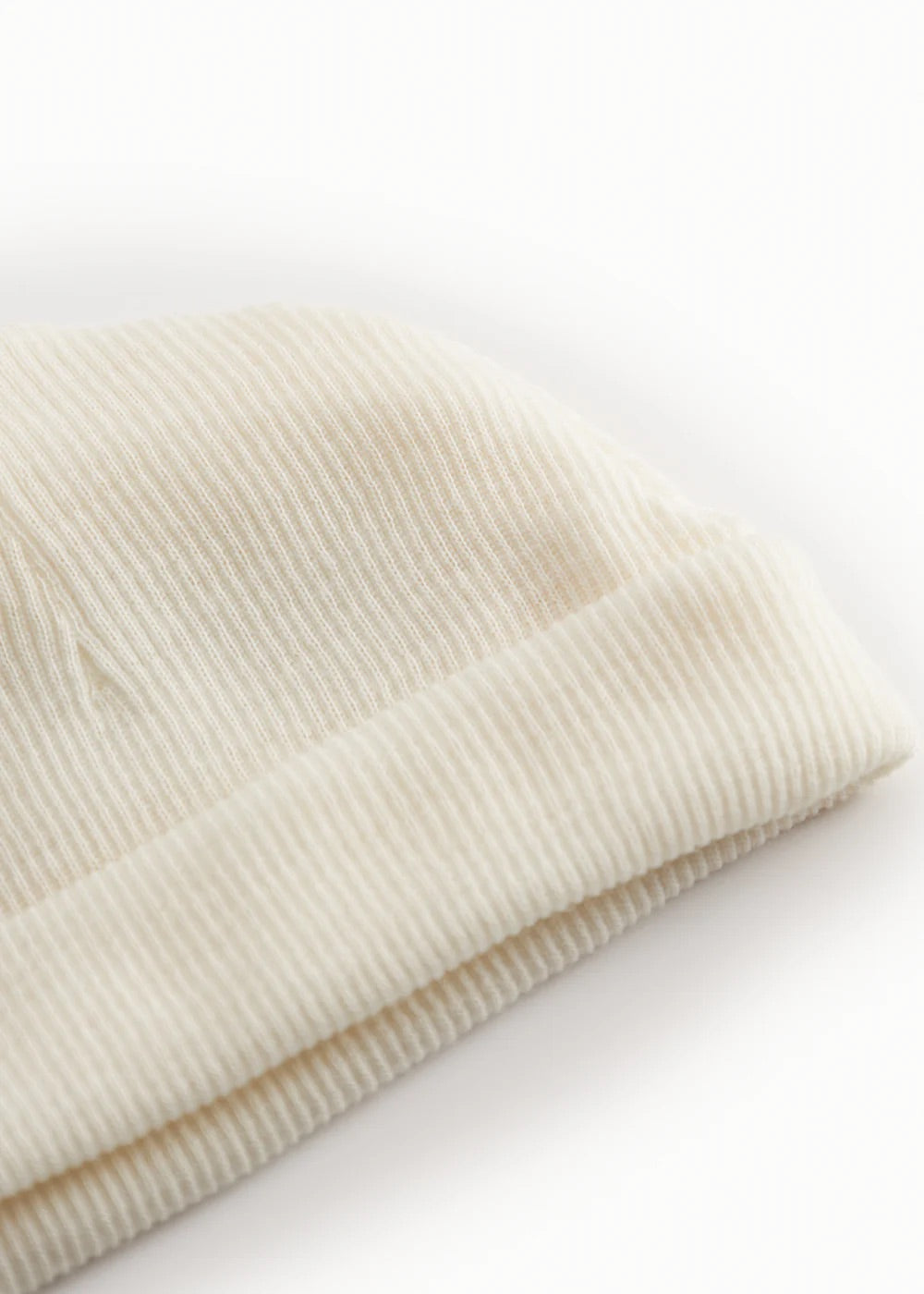 AIKO WOOL RIB HAT  Natural