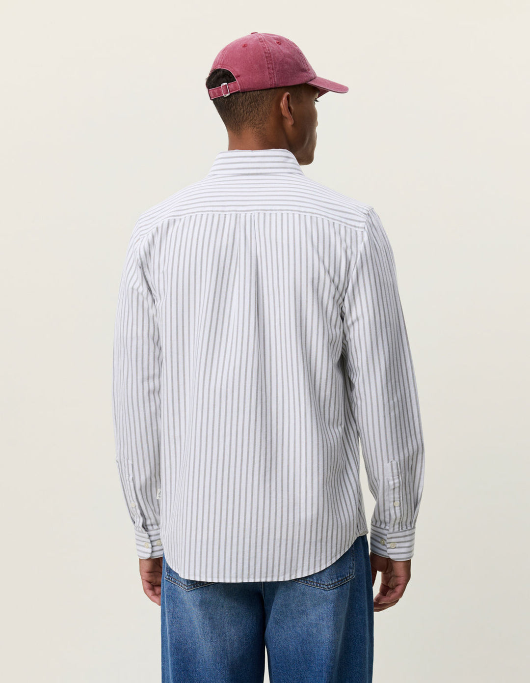 Stripe Oxford Shirt White