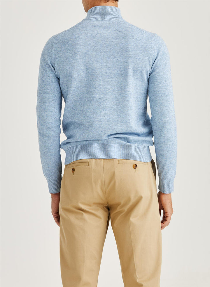 Randall Half Zip  Light Blue