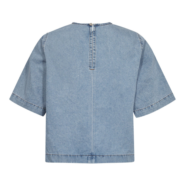 CindyCC Denim Blouse  Fade Denim
