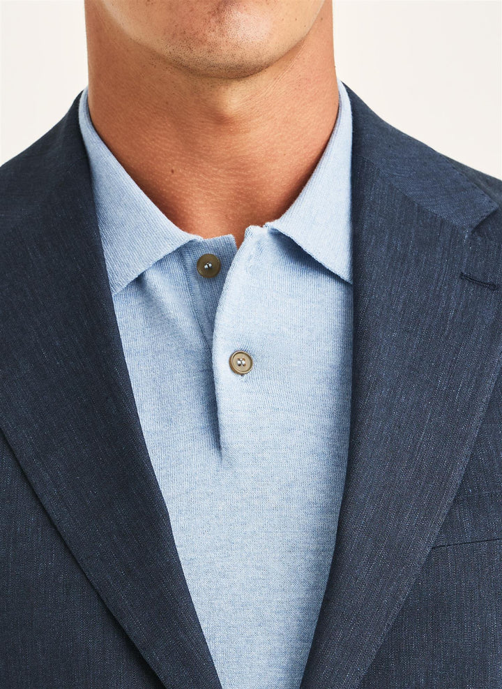 Morris Linen Suit Jacket  Navy
