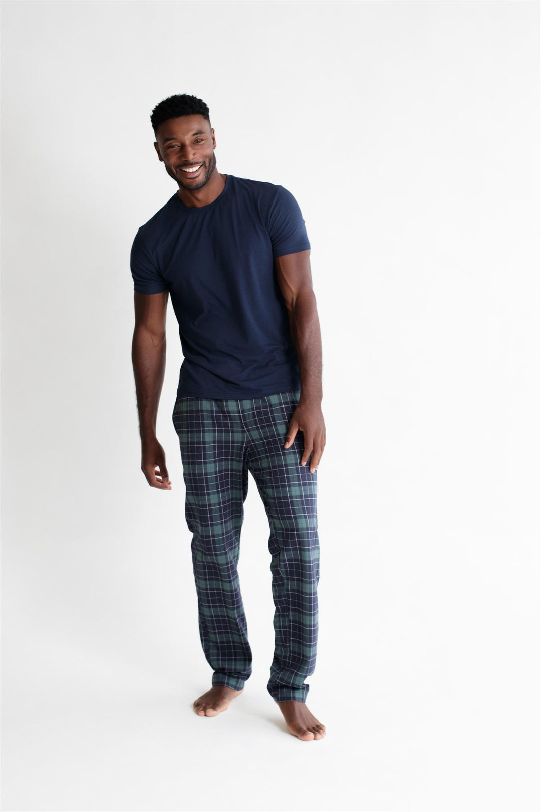 Pj Pant  Green Plaid