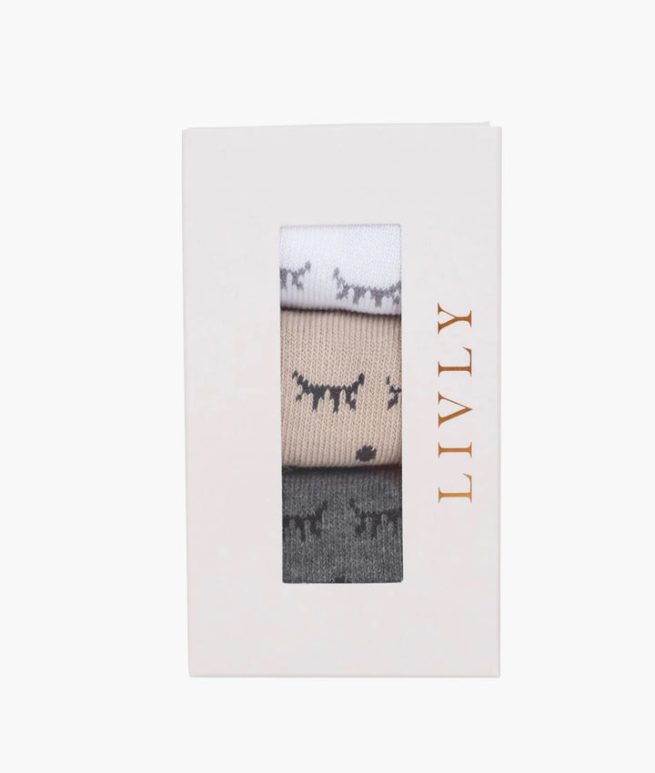 Sleeping cutie Socks  Dark Grey