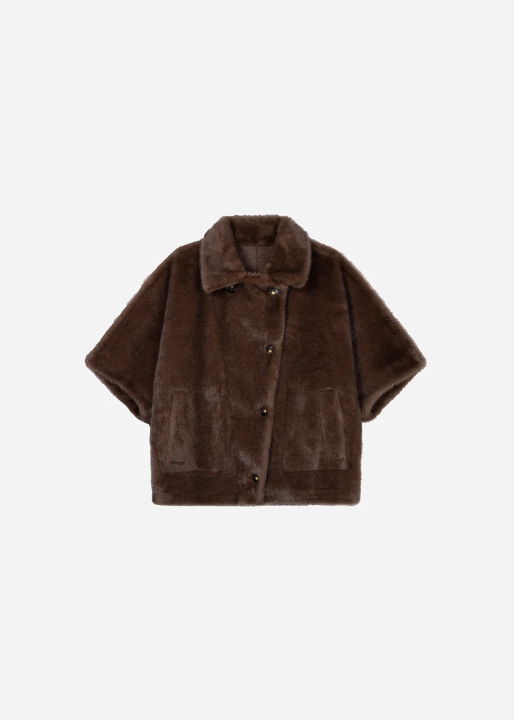 CLARA FAUX MINK  Choco