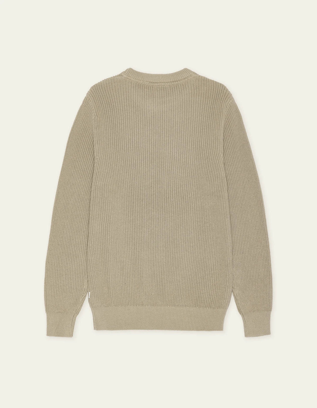 Rib Crewneck Knit  Dark Sand