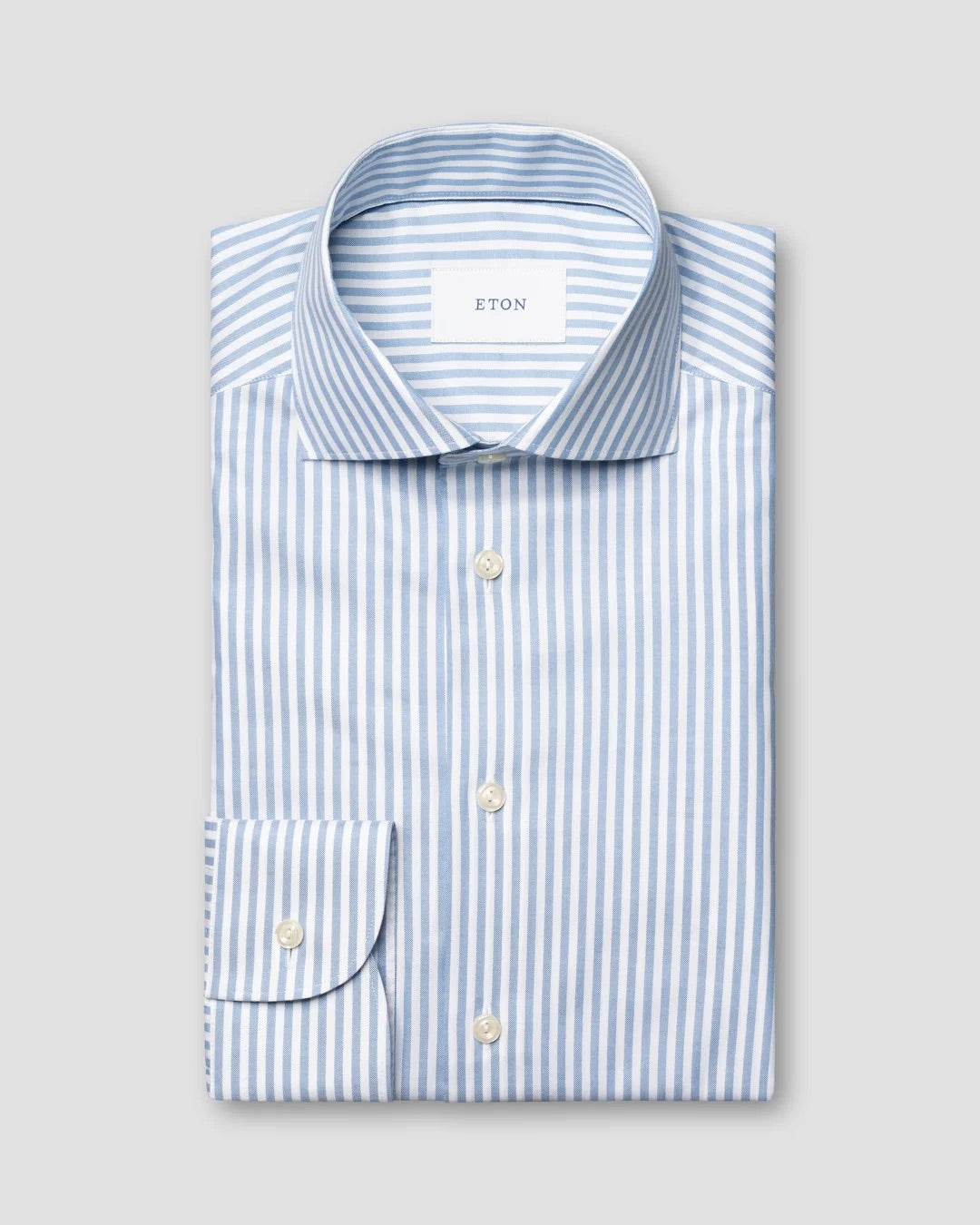 Striped signature Oxford Shirt, Contemporary  Lyseblå