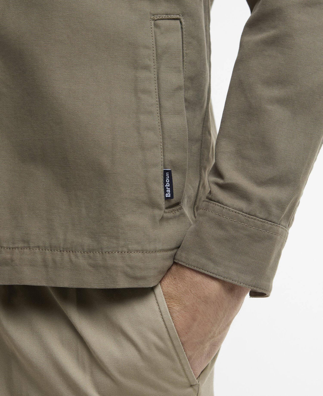 Barbour Washed Oversh  Smokey Olive