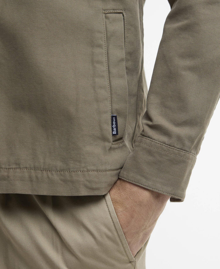 Barbour Washed Oversh  Smokey Olive