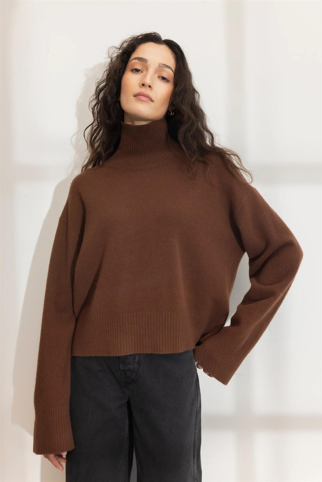 Abigail Knit  Dark Brown