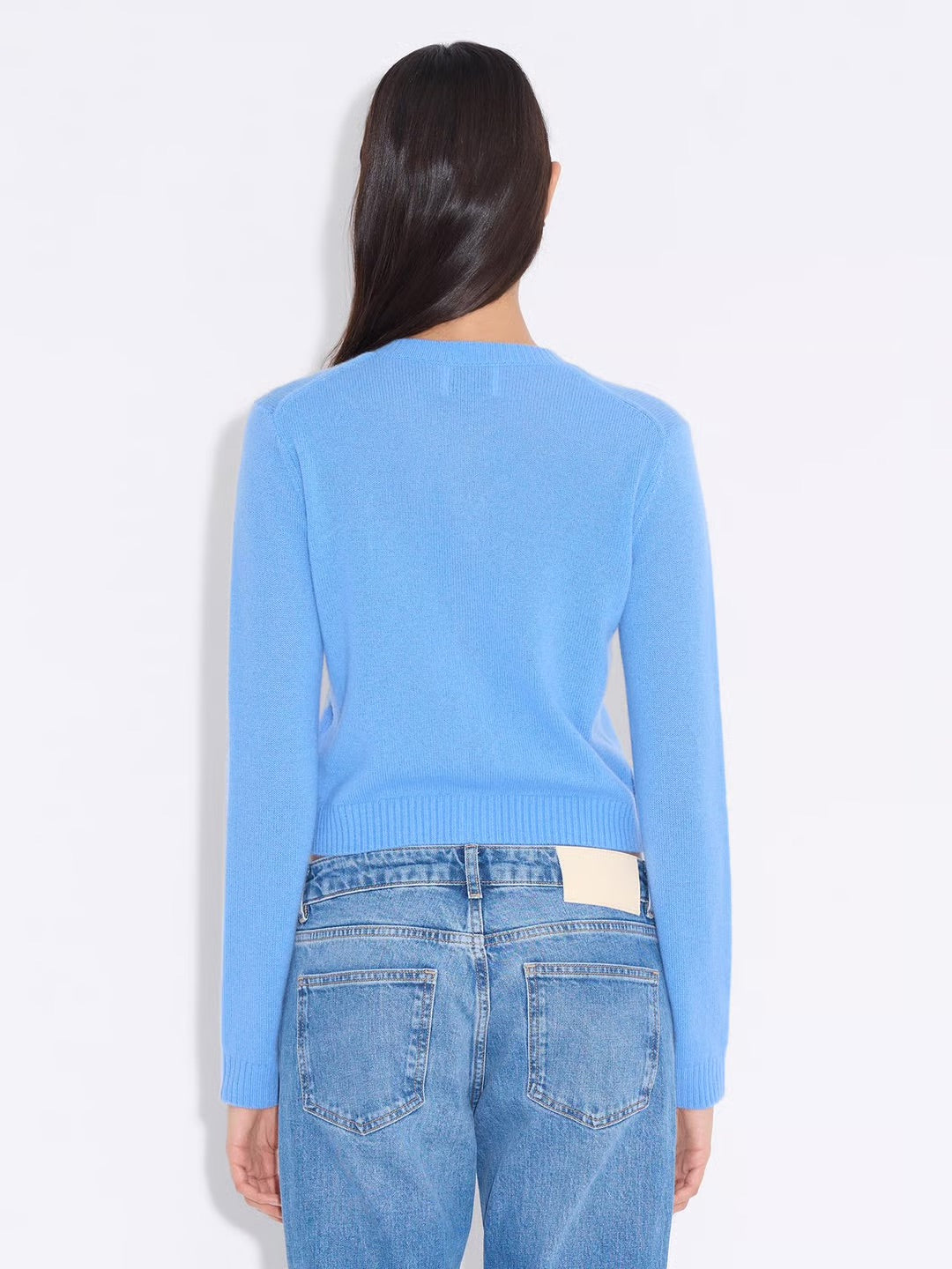 W. Cashmere Cardigan  Blue