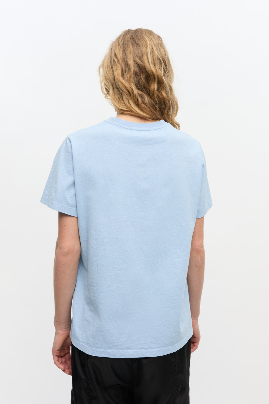Basic Cotton Jersey Animals Relaxed T-shirt  Chambray Blue
