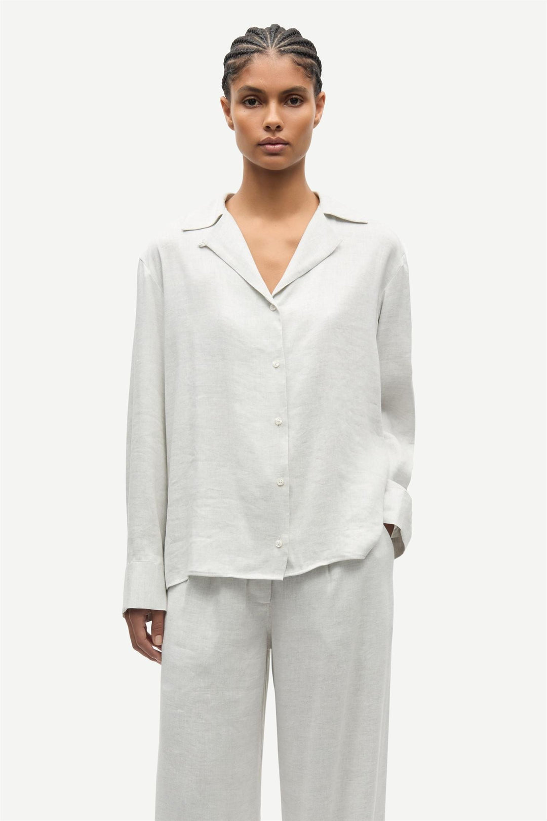 Saiben Shirt 15931  Light Grey Mel.