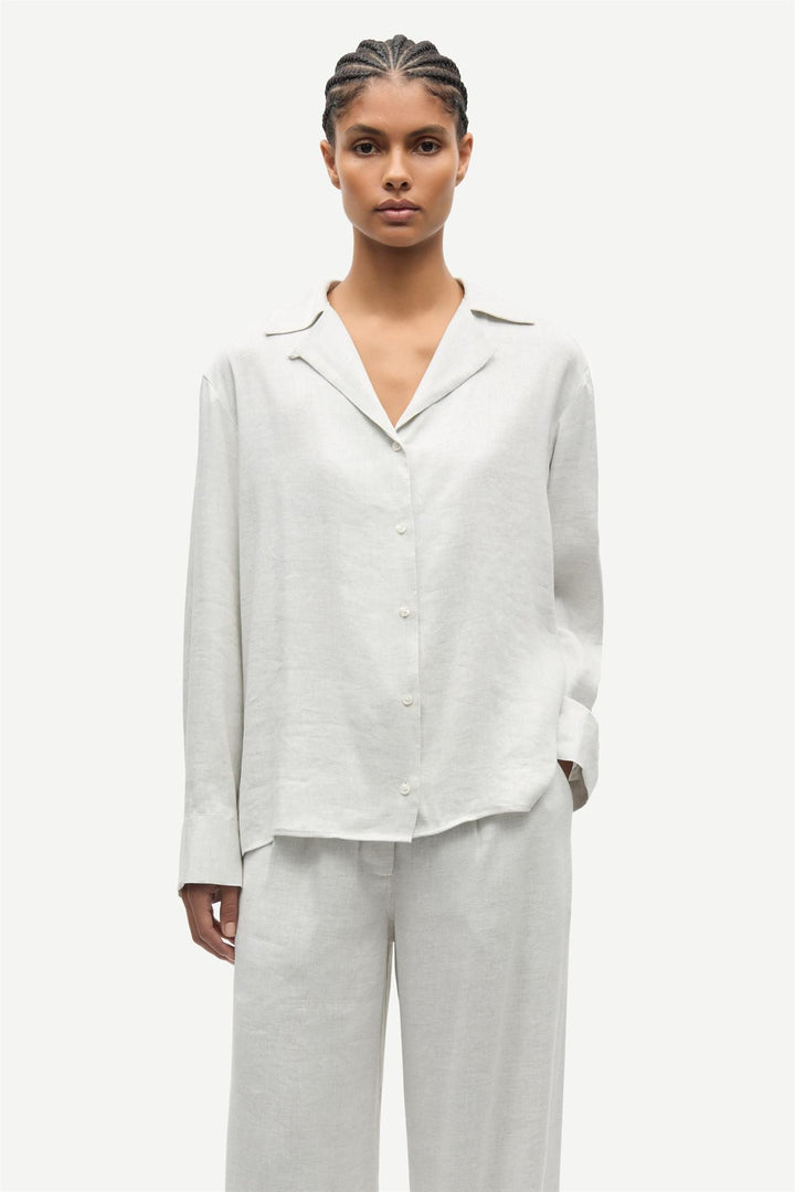 Saiben Shirt 15931  Light Grey Mel.