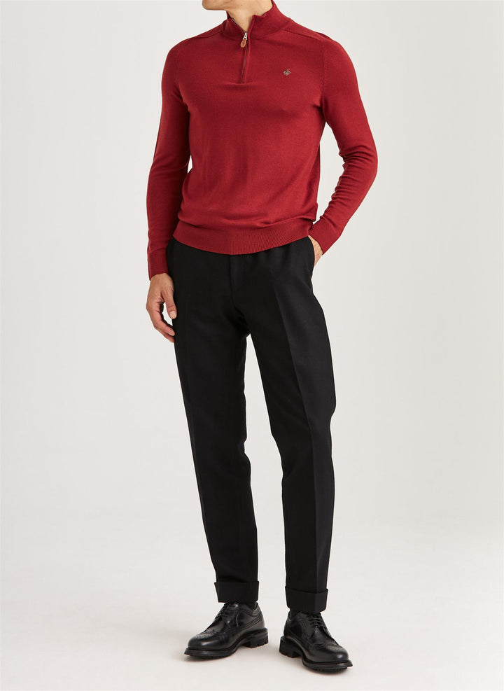 Merino John Zip  Red