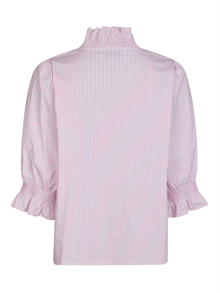 Briony Twin stripes Blouse  Light Pink