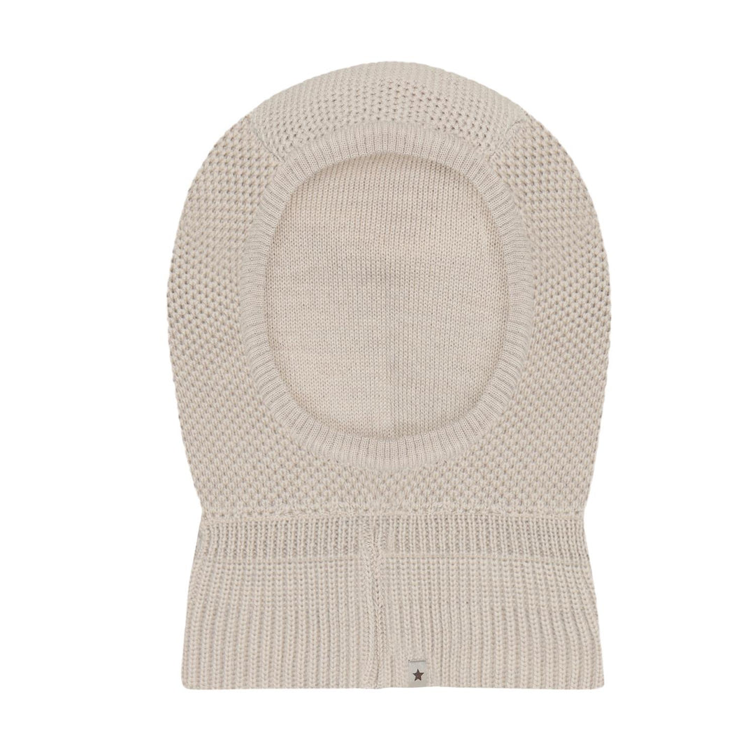 Balaclava Wool Knit Windstop  Sand Melange