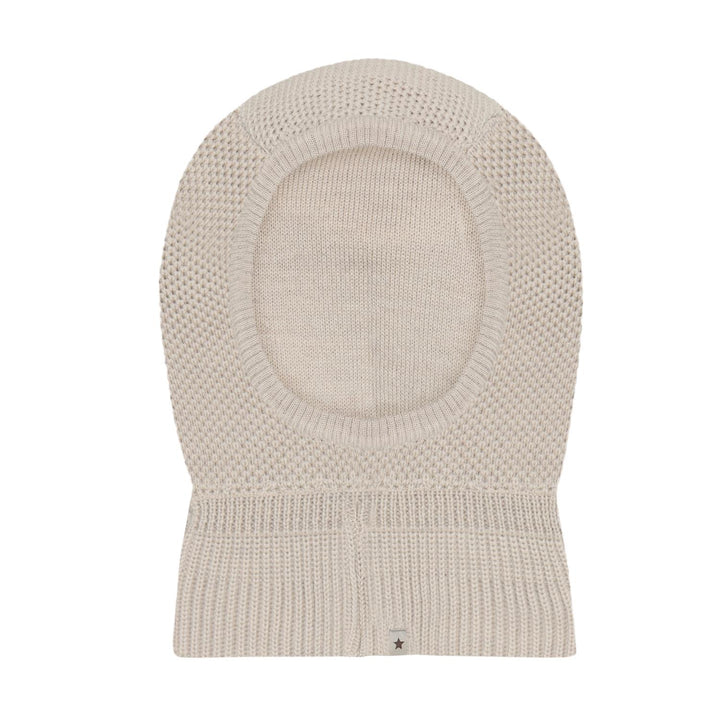 Balaclava Wool Knit Windstop  Sand Melange