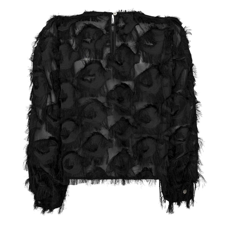 SyraCC Structure Blouse  Black