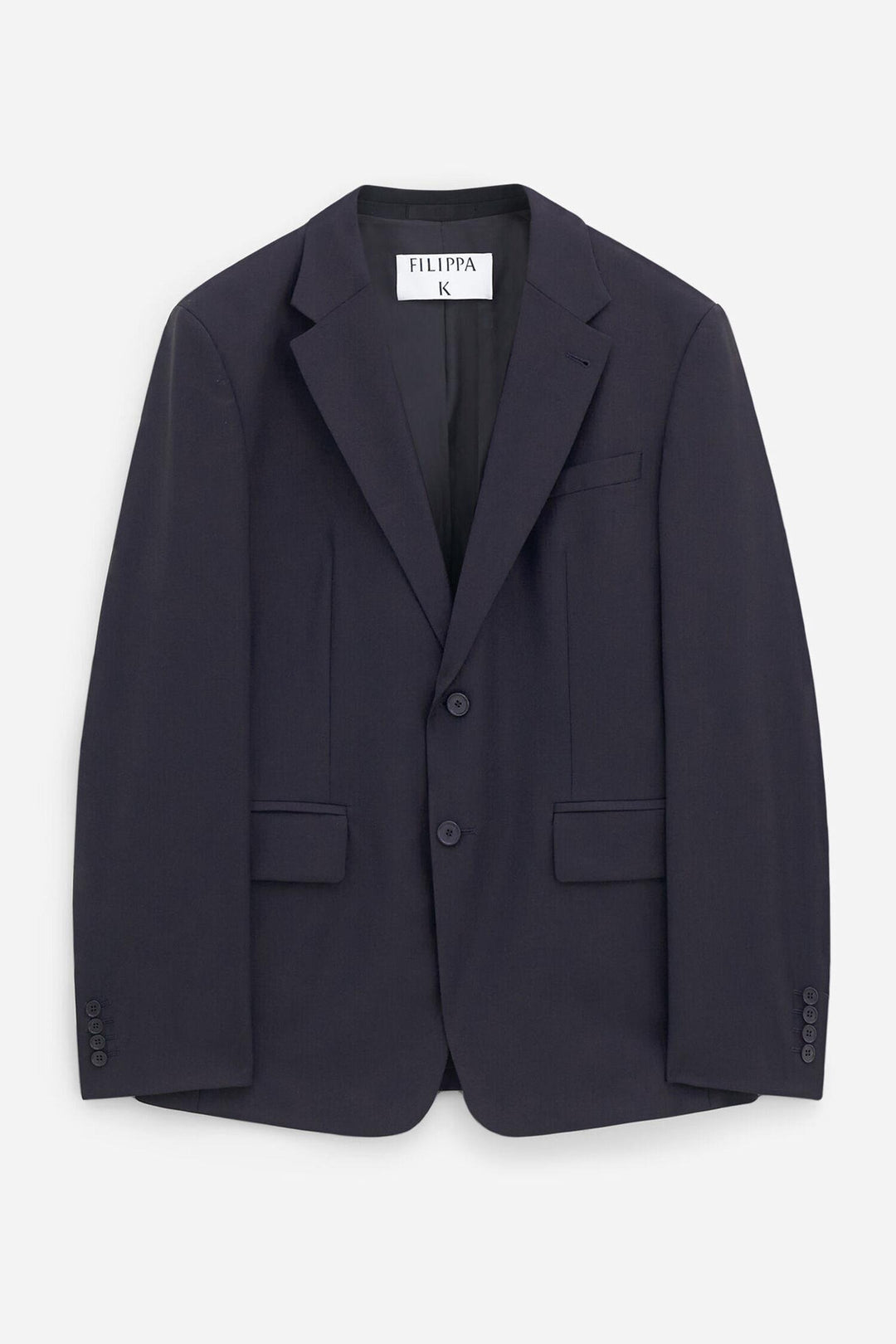 slim wool blazer  Black