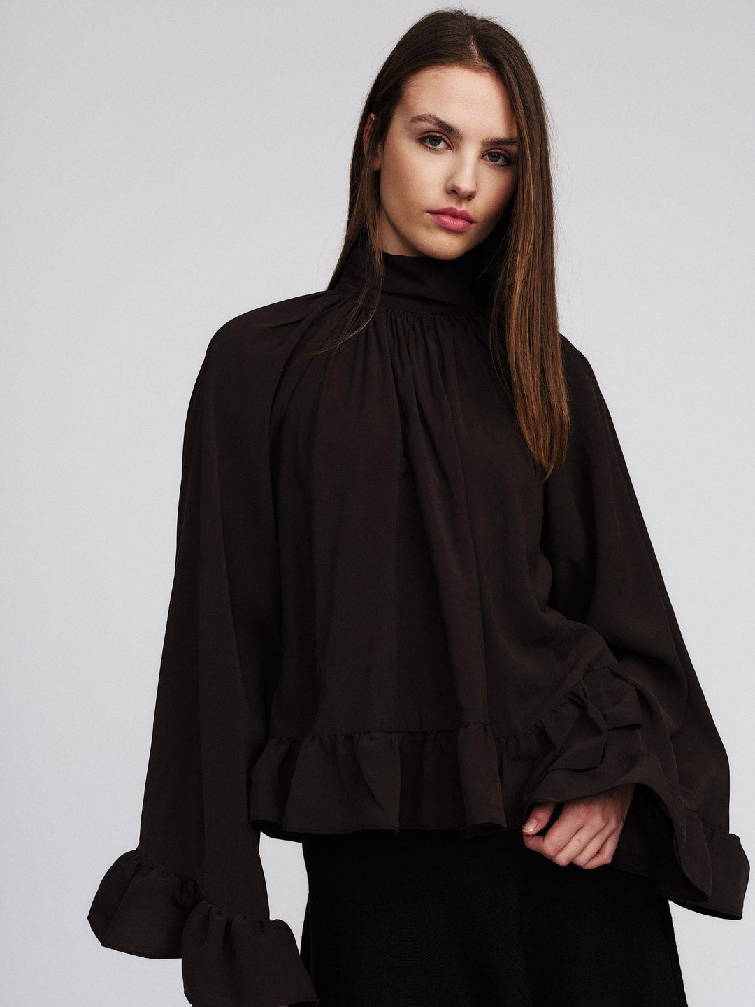 Clara Blouse  Brown