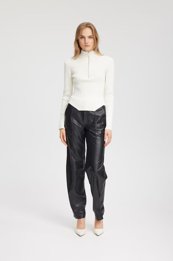 YasmiaGZ zipper pullover  Egret