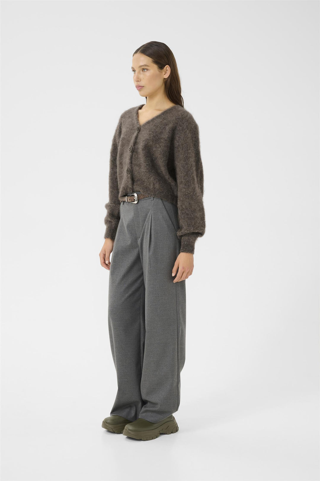debbie cardigan  Chestnut Melange