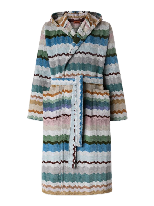 EVA HOODED BATHROBE  Multicolor