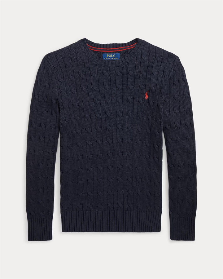 LS cable CN-Tops sweater  Navy