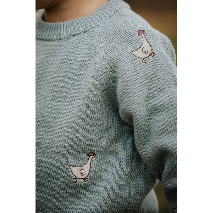 MAHDI KNIT PULLOVER  Slate
