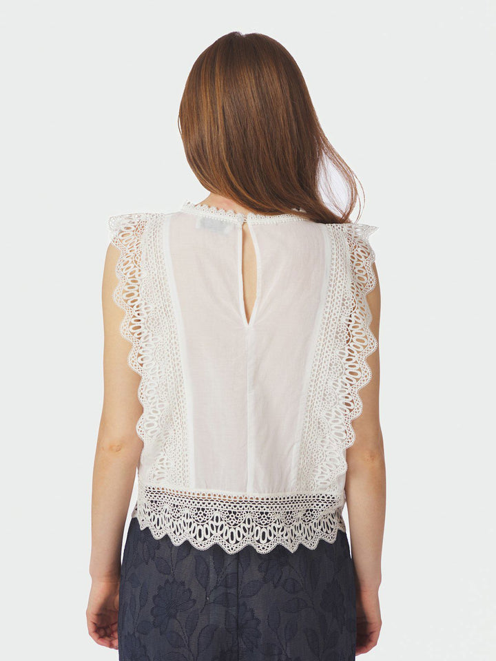 Samia Lace Top  White