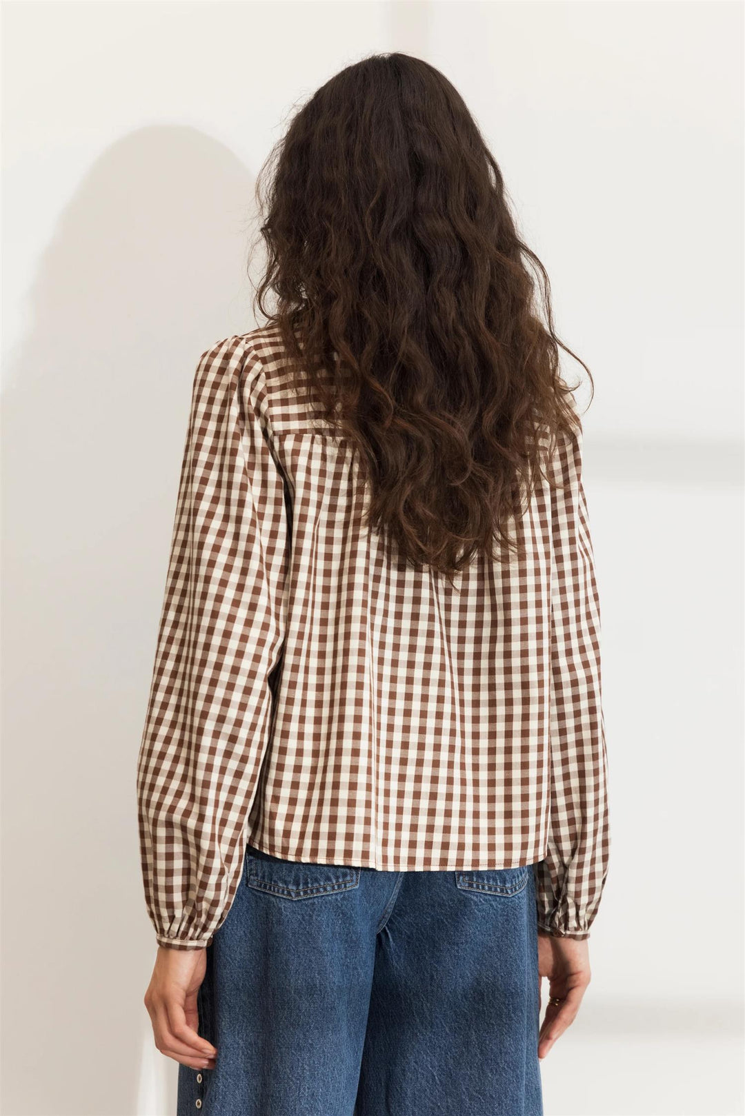 Bellier Blouse  Brown Check