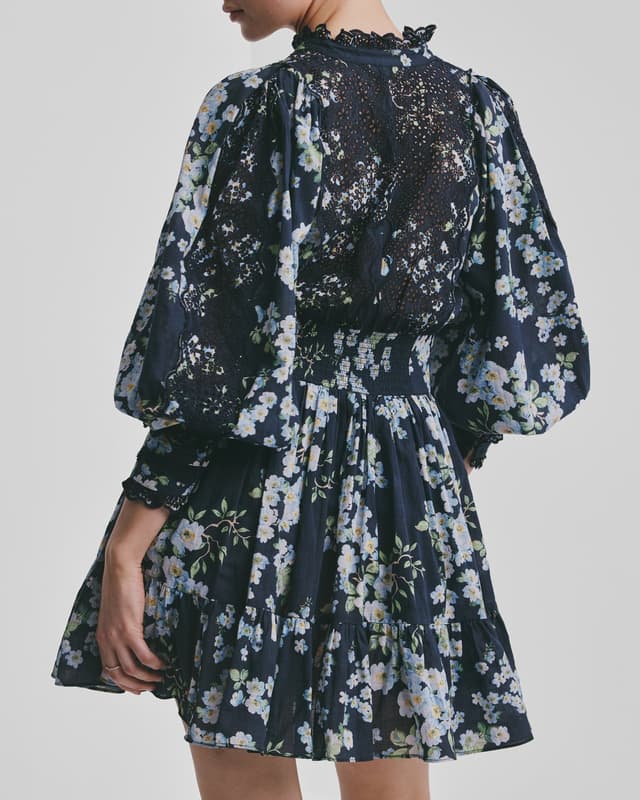 COTTON SLUB MINI DRESS  Cherry Blossom