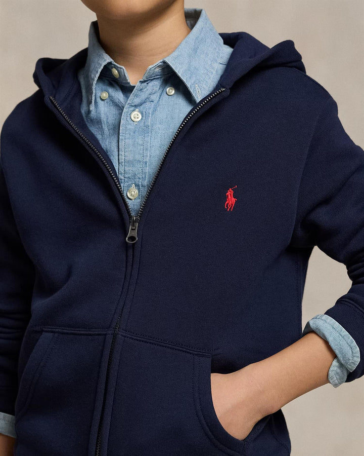FRENCH TERRY FULL ZIP HOODIE  Newport Navy