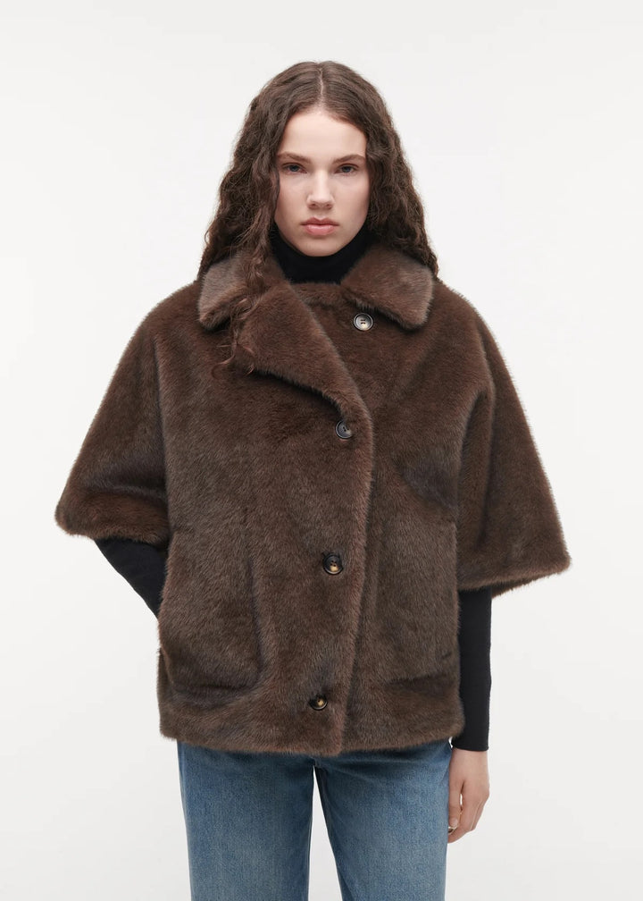 CLARA FAUX MINK  Choco