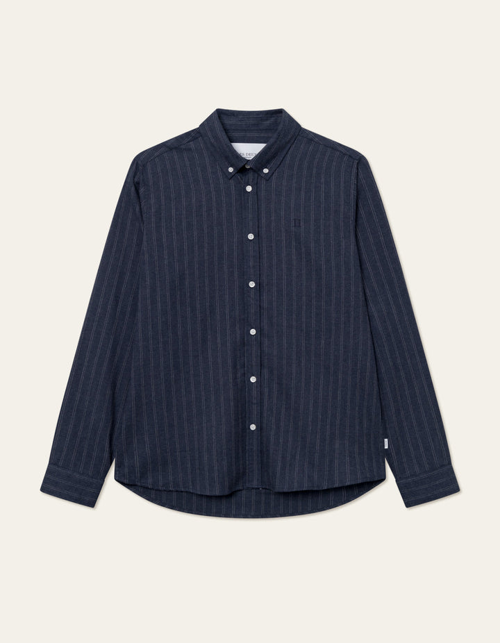 Desert Reg Stripe Shirt  Dark Navy/Ivory