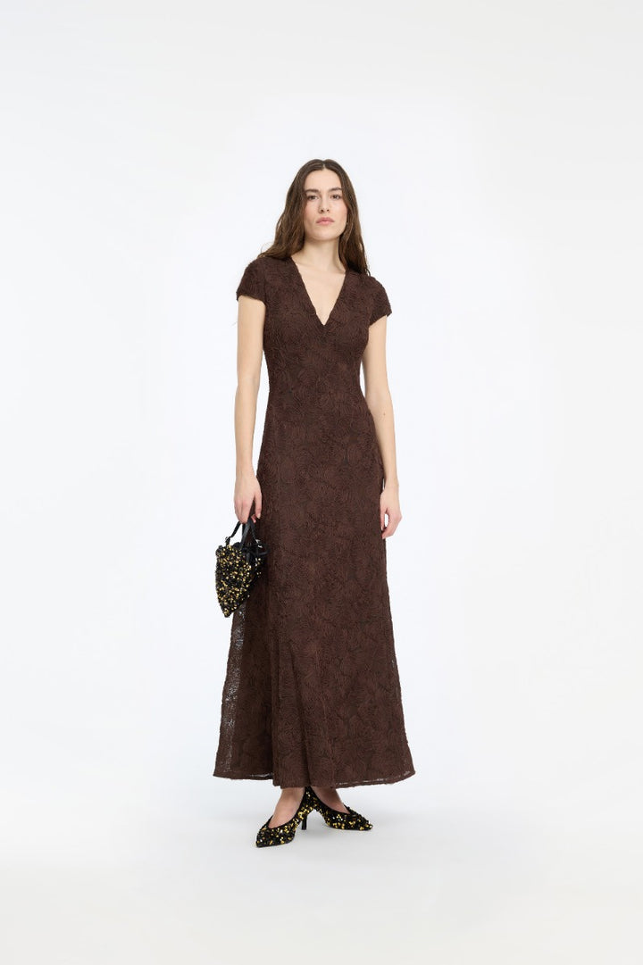 FLOWER MESH MAXI DRESS  Mole