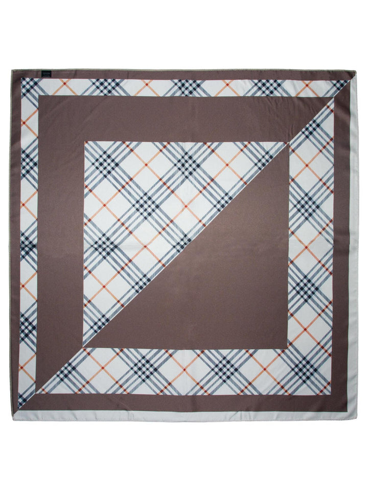 SKJERF DOBBELTSIDE RUTET  Beige