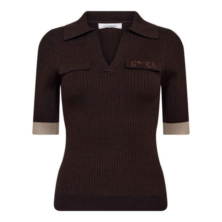 BonnyCC Polo SS Knit  Mocca