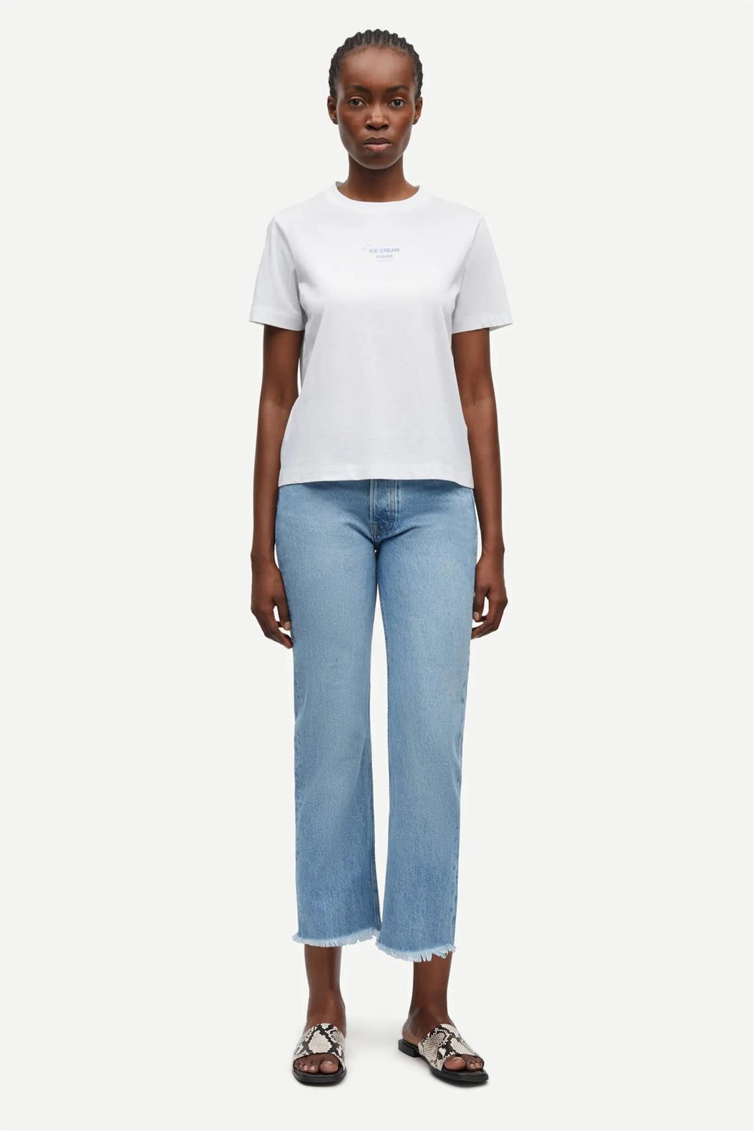 SACAMINO SS T-SHIRT 15276  Ice Blue Jasper