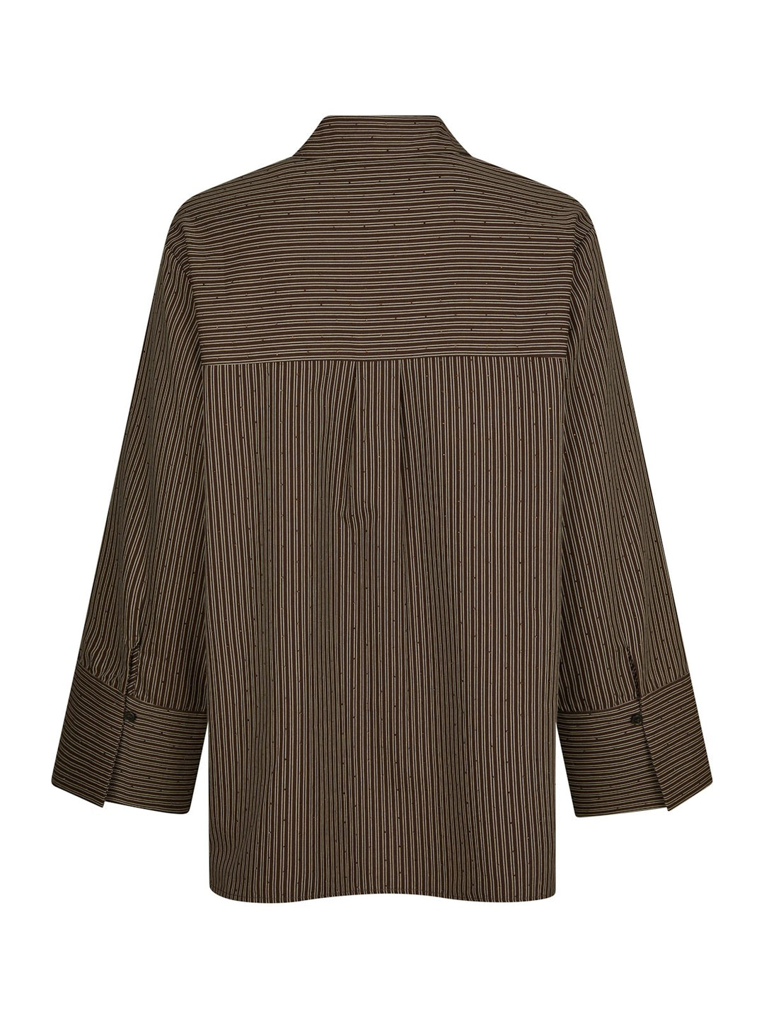 Dita Striped Line Shirt  Dark Brown