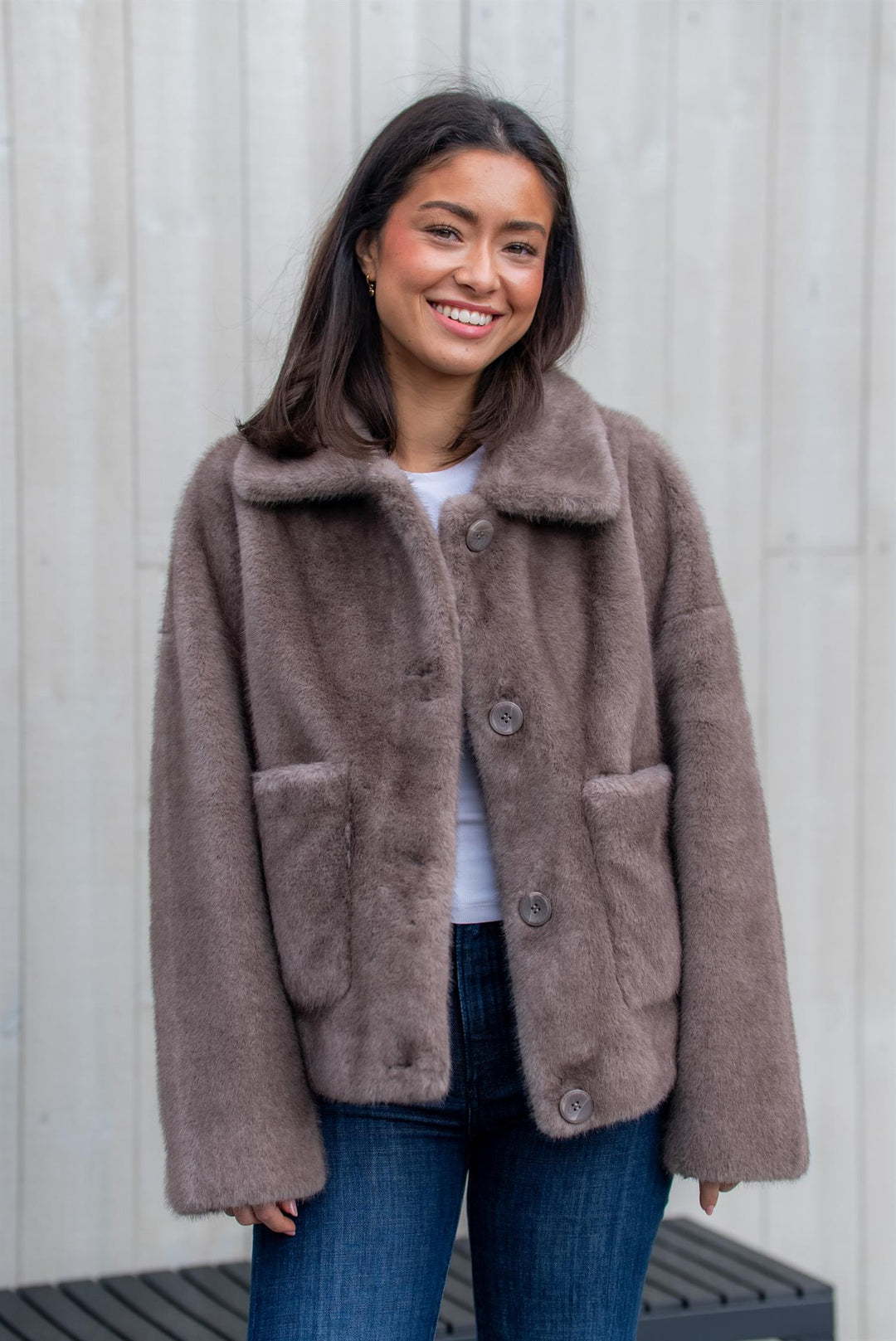 Faje Faux Mink  Pepple