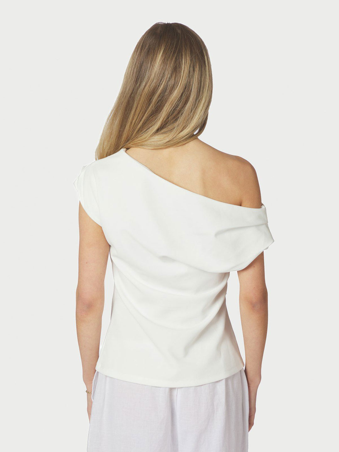 Mabelle Drapy Top  White