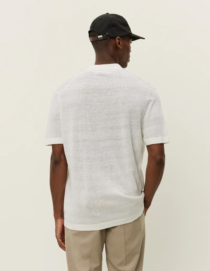 Emmanuel Knit Polo  Light Ivory